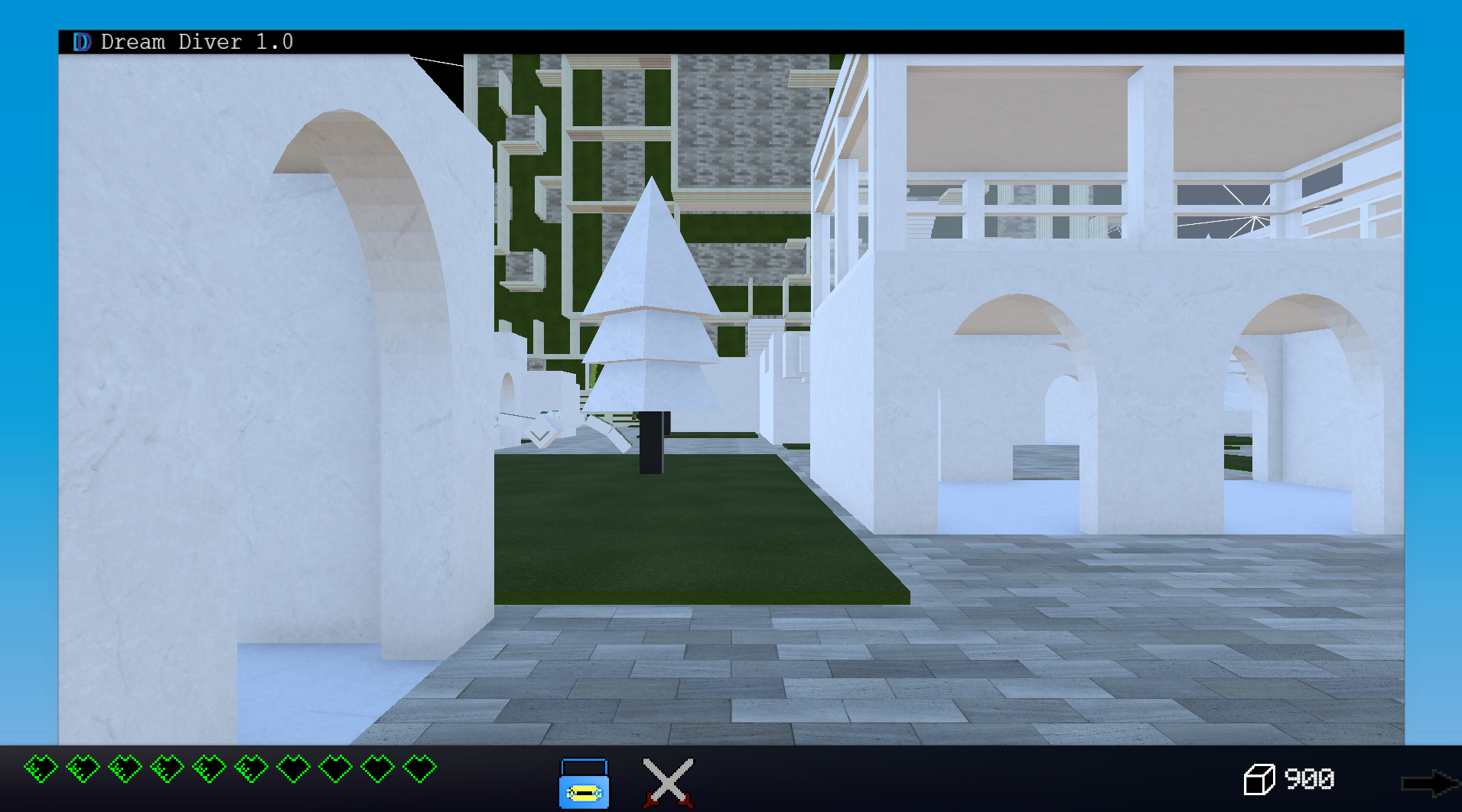 Screenshot of 3D first person game